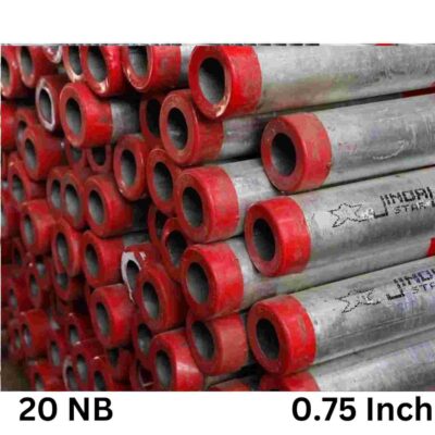 JINDAL - 20 NB | GI Round Pipe | Heavy Series | 0.75 Inch | C Class | Per Meter