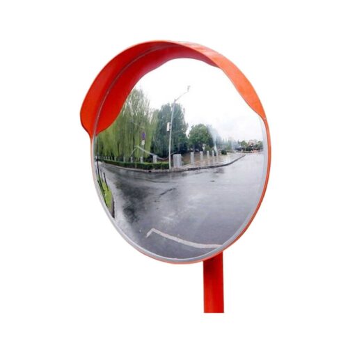 22-Inch Convex Mirror (55cm) | Unbreakable Polycarbonate Traffic & Driveway Safety Mirror with Adjustable Bracket and Installation Kit