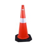 KTAUTOMATION - Road Traffic Cone 750MM Pack of 4 Safety Cones With 4 Rings Traffic Safety Cone Road Safety Cone With Reflective Strip Collar For Parking | Mall | Company| Hospital Etc - Image 2