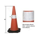 KTAUTOMATION - Road Traffic Cone 750MM Pack of 4 Safety Cones With 4 Rings Traffic Safety Cone Road Safety Cone With Reflective Strip Collar For Parking | Mall | Company| Hospital Etc - Image 3