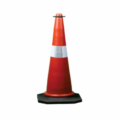 H2 - 750mm | 2.3kg Fresh Red Roto Traffic Cone Along With Cone Ring | H2RB750-2