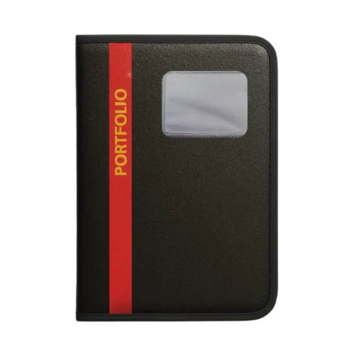 Red PU Leather A4/FS File Folder
