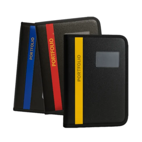 Blue, Red, Yellow PU Leather A4/FS File Folder | Buy Two Get One Free